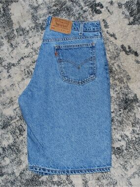 Levi’s 550 Relaxed Fit Blue Denim Jean Shorts Jorts Vintage